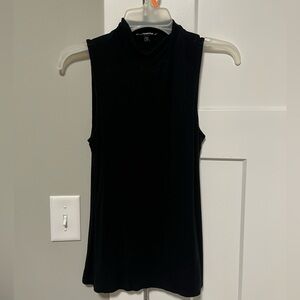 Express Black High-Neck Tank Top